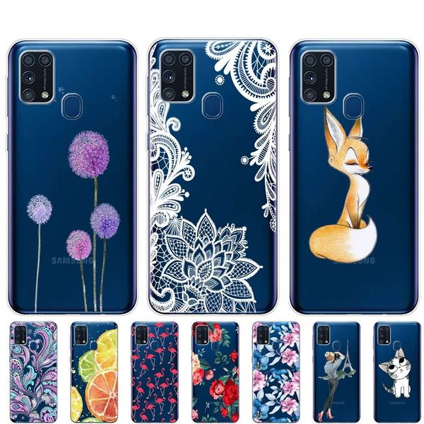 

case 6.4" soft silicon tpu cover for samsung galaxy m31 m 31 sm-m315fzbvser m315 phone back shell bumper funda
