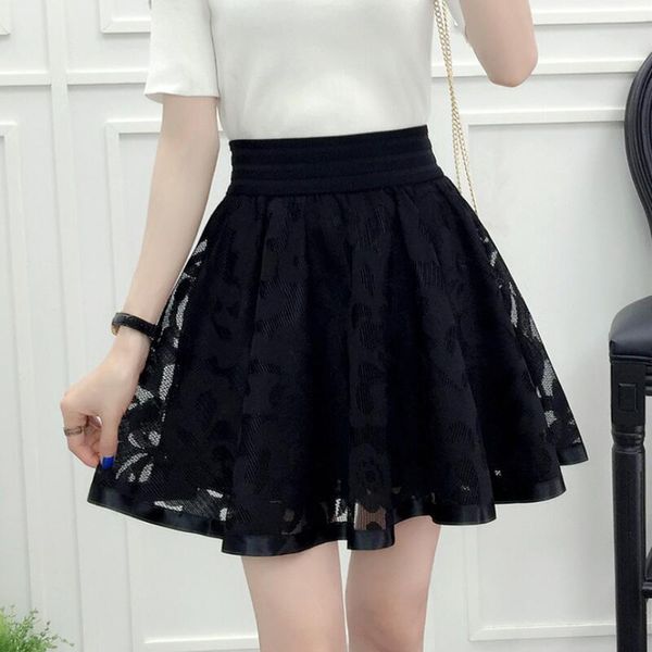 

spring summer fall black teenage kids big girls skirt tutu flower pearls children clothes costume dance bottoming jw3053 y200704