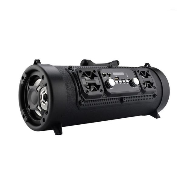 

new wireless bluetooth waterproof portable high-power 15w music barrel speaker for outdoor dom6681