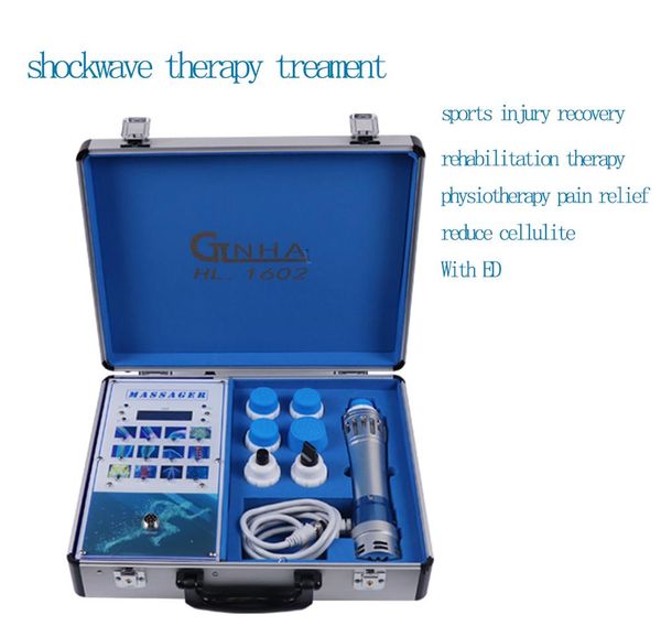 

portable body massage ed electromagnetic extracorporeal shock wave therapy machine pain relief massager host separable equipment