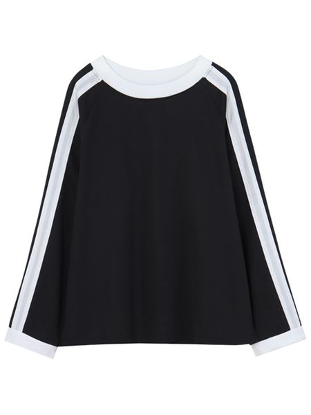 

long sleeve t-shirt black dress 201125, White