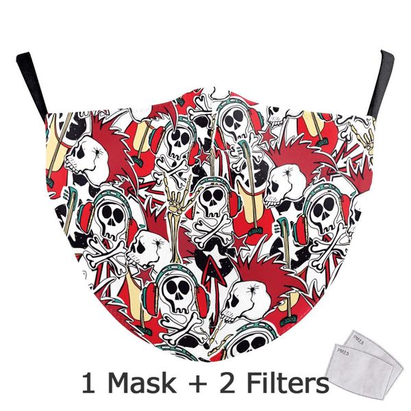 

nadanbao классических головок черепа printed взрослые маска моющихся ткани многоразовых kid маска halloween роты маска косплей лицо bbyoob h