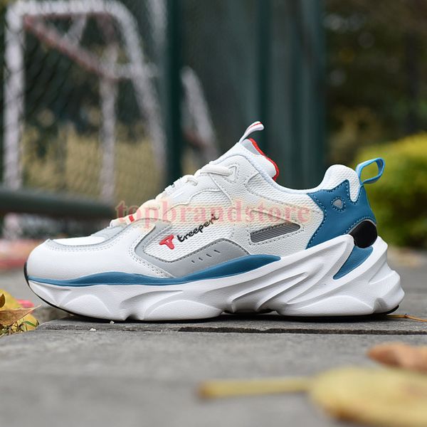 

treeperi fashion chunky men women trainers white obsidian sport sneakers fashion running shoes us 7 eur 40 for men