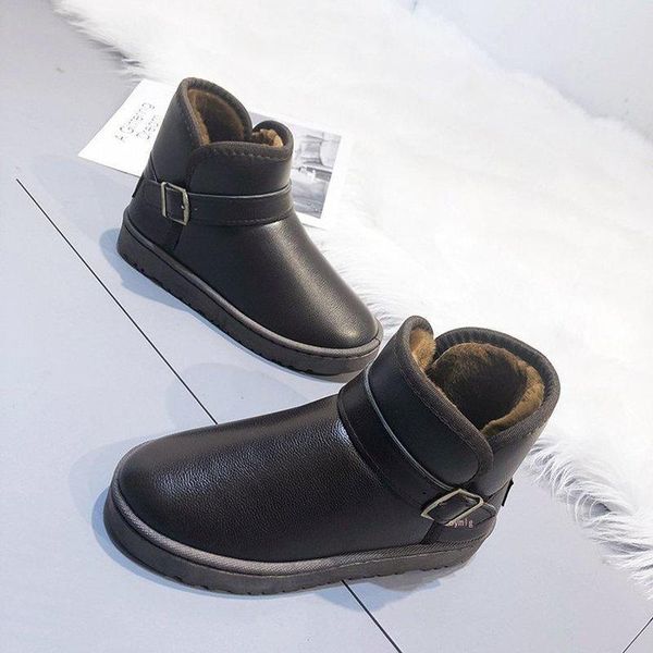 

snow boots women fashion booties 2020 winter ankle boot black plus size ladies platform shoe woman cotton shoes botines mujer