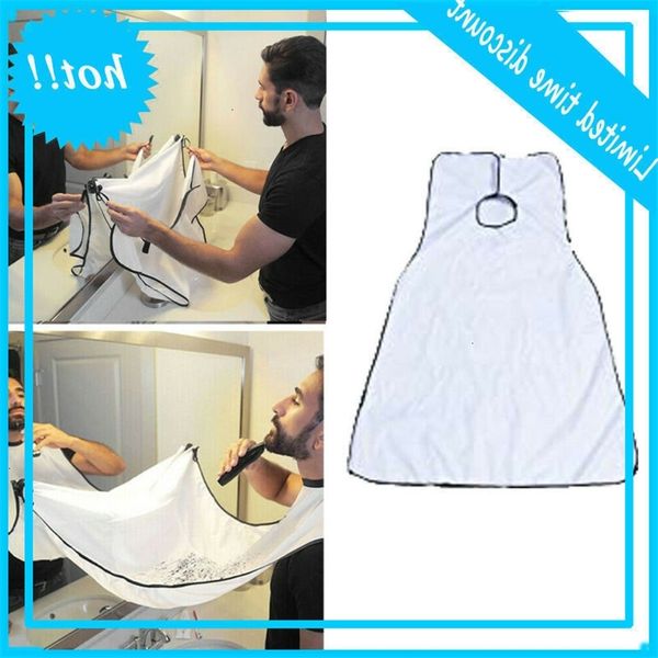 

1pc men bib baard shears facial hair cuts catcher grooming cape short colour random
