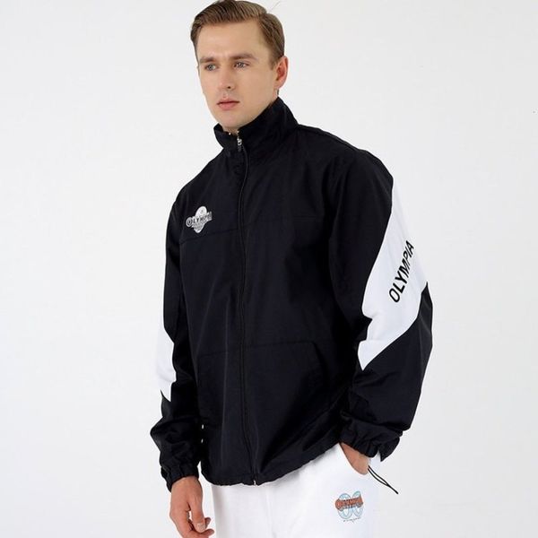 

olympic brother loose autumn long sleeve new sports sweater men's zipper cardigan fitness coat, Gray