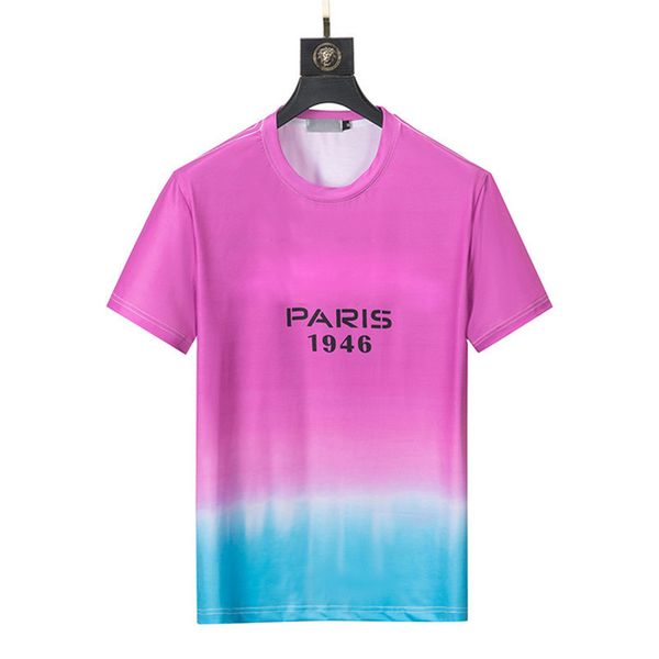 

2022 mens t-shirt summer men t-shirt fashion trend shirt letter print casual men's ladies round neck, White;black