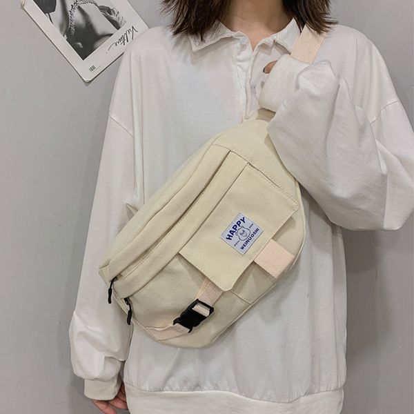 

waist bag fanny pack harajuku street style hip hop bag shoulder bags large capacity canvas crossbody pack waist packs c1026