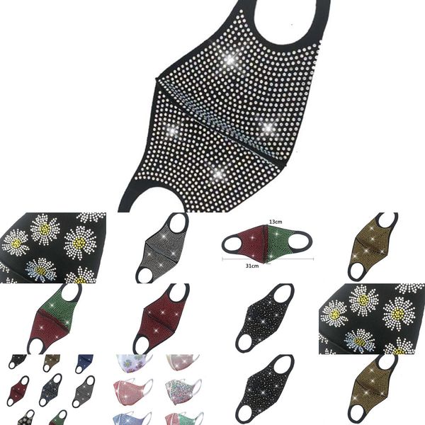 

factoryfactoymascarilla flash yellow funny fashion bling diamond rhinestone nightclub party personalized polyes 8 n3p0k