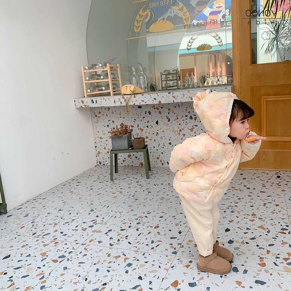 

kchildren's yonookids2020 jacket autumn winter 90 new white duck down coat baby warm and lovely, Blue;gray