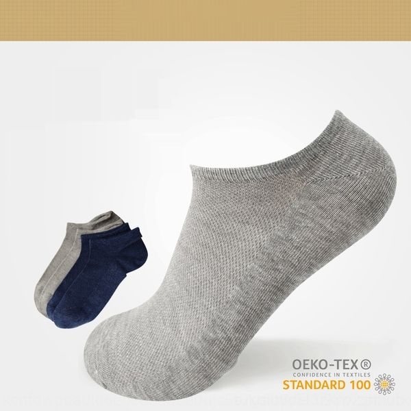 

wnhoo label 200 combed cotton half mesh men's student versatile boat boat socks breathable needle socks oem yb7m7, Black