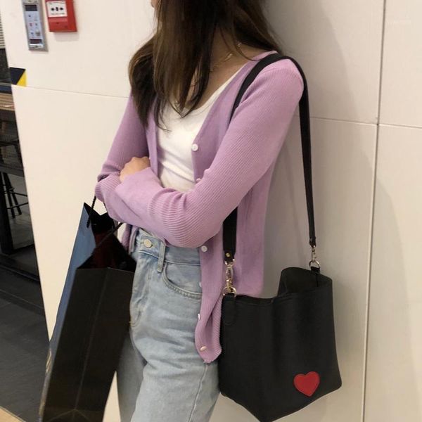 

5 colors 2020 spring solid color thin v neck knitted sweaters cardigan womens basic long sleeve womens (c1262)1, White