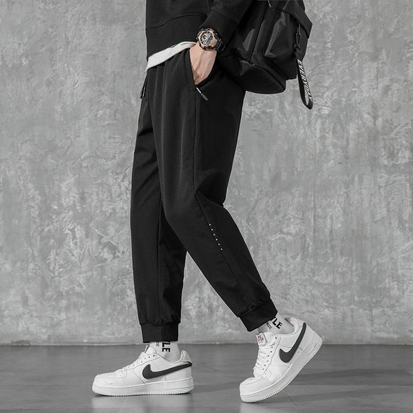 

brand men's fall 2020 new casual easy to wear leggings harem pants sportswear fashion, Black