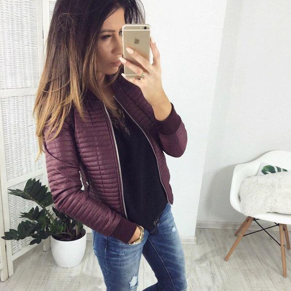 

new winter autumn jackets coats women long sleeves zipper pockets coats outerwear 2020 femme slim casual female jacket sj774r1, Black;brown