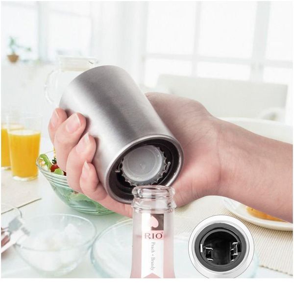 

stainless steel opener matic bottle openers beer soda cap wine bottle opener kitchen bar gift 3.43 x 2.09 x 2 bbyvux