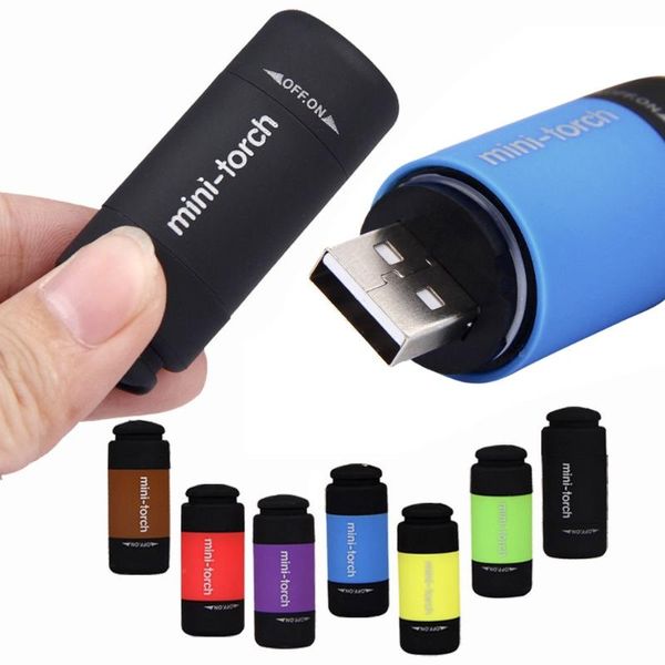 

new arrival mini portable pocket led light rechargeable torch 0.3w 25lum usb rechargeable torches lamp flashlights aug15