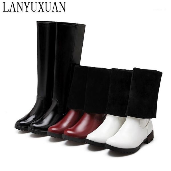 

boots botas mujer winter 2021 big size women shoes 34-47 over the knee thick sole platform slim long autumn f13-11, Black