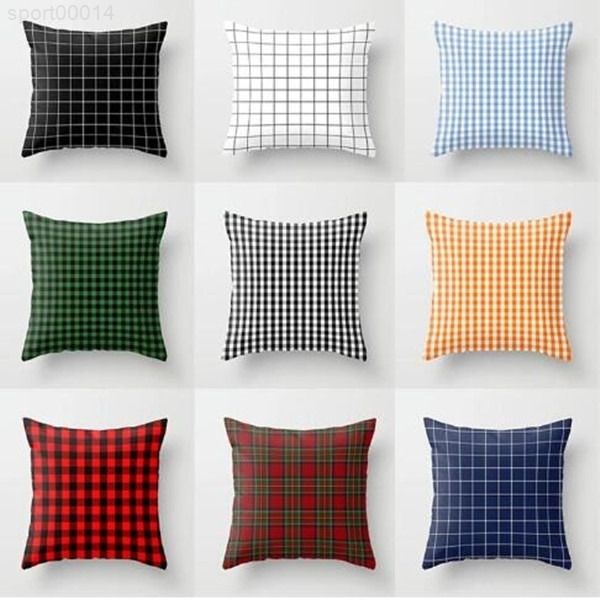 

hold plaid candy color fashion case car office cushion cover sitting room sofa decoration pillow case-dhf1176