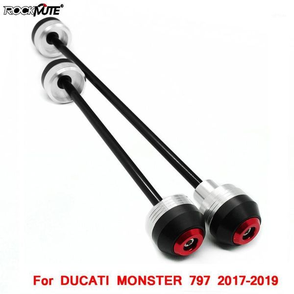 

motorcycle pom front & rear axle fork crash sliders wheel protector for 797 2020-20201