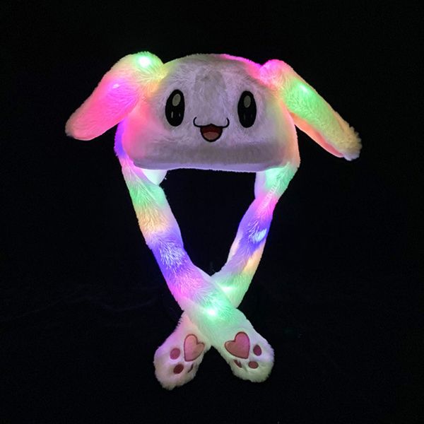 

will shine moving velvet toys hair hoop rabbit moves ear hat plush toy 4 color gifts for children 12.25