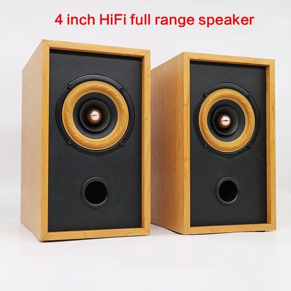 

20-50w 4 inch full range speaker diy hifi deskbookshelf front passive audio full range speaker enthusiast 80hz-20khz1