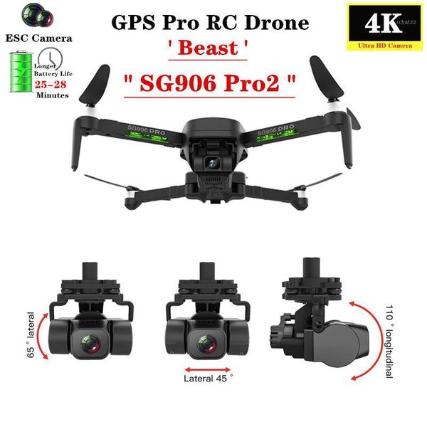 

sg906 pro2 gps drone 5g wifi fpv 4k hd camera with three-axis anti-shake self-stabilizing gimbal brushless motor rc quadcopter1