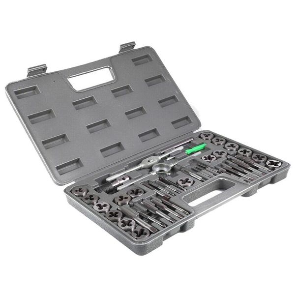 

40pcs/set metric tap wrench die kit essential threading tool with storage case _wk