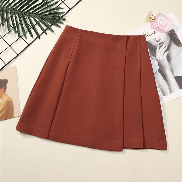 

2021 new women high waist cosplay pleated winter autumn solid a line sailor ol japanese school office mini skirts sapp, Black