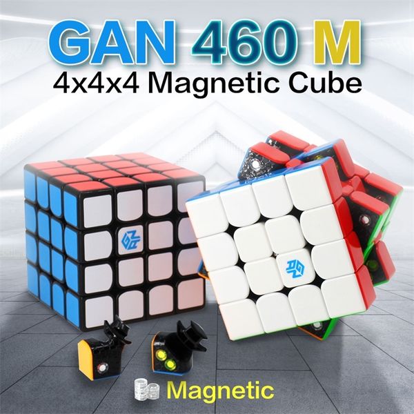 

gan460m magnetic 4x4x4 magic cube gan460 m 4x4 magnetic cube gan 460m speed cube gans puzzle cubo magico y200428