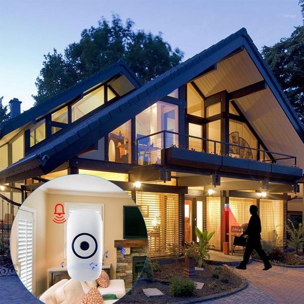 

induction doorbell one for one, infrared human induction doorbell split welcome eu plug1
