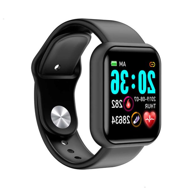 

y68 smart heart rate blood prsure oxygen monitoring step msage reminder d20 exerc