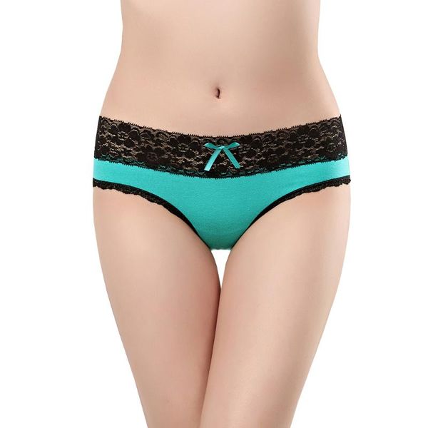 

cute lace waist panties briefs underwear women full cotton cheeky low rise slip lingerie, Black;pink