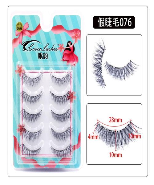 

5 пар норка ресницы 3d накладные ресницы крылатый толстая макияж ресницы драматический lashes natural volume soft поддельные eye lashes sqcf