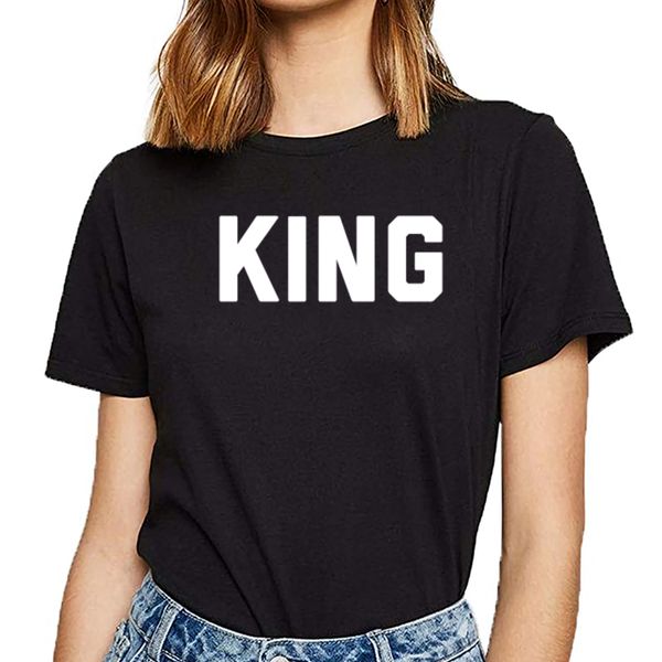 

t shirt women king and queen summer harajuku short female tshirt sport hooded sweatshirt hoodie