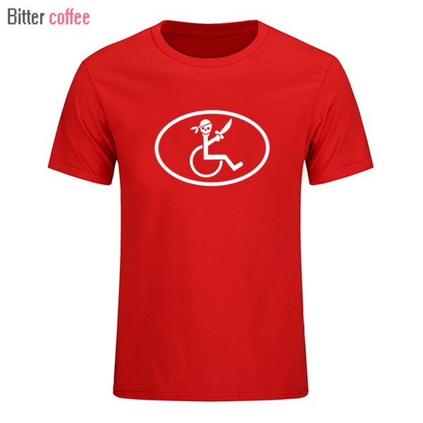 

sport bitter coffee new summer super funny handicap pirate t-shirt funny t shirt men short sleeve tees european size