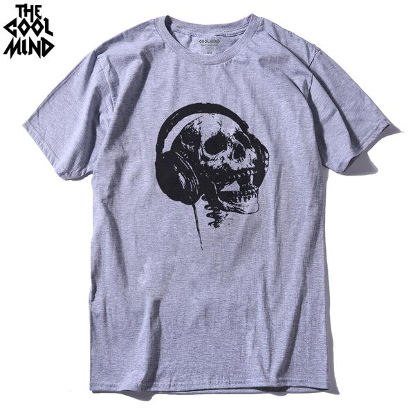 

sk0220a men's tee shirts punk skull printed men t-shirt casual cool mens o-neck t shirts summer tshirt sport hooded sweatshirt hoodie
