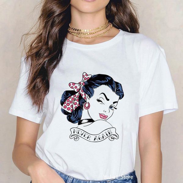 

cool never again fashion european girl print graphic tees women summer clothes casual t shirt white camisetas mujer tshirt