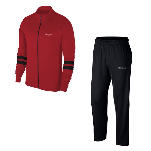 

men's burgundy casual and fitness tracksuit s-3xl - double black band - m3 1004, Gray