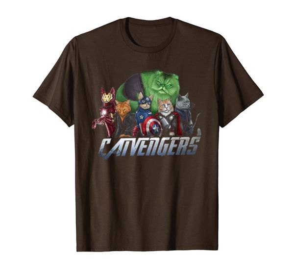 

funny parody catvengers cat lovers pun novelty gift t-shirt, White;black
