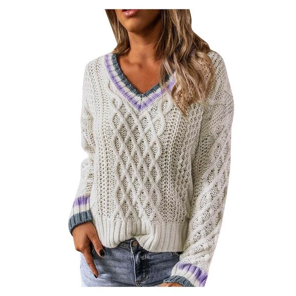 

women's sweaters women autumn long sleeve sweater loose fashion patchwork o-neck winter pullover s-2xl female jumper, White;black