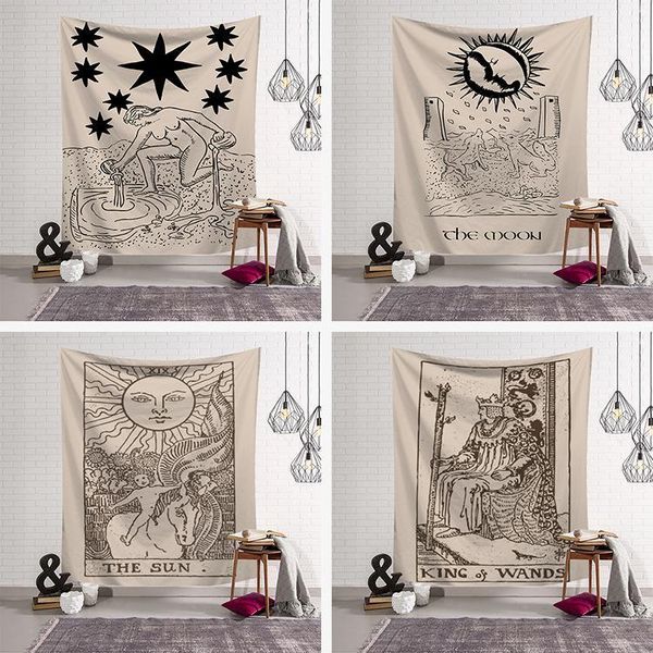 

bedroom tapestry art wall tapestry family decoration mural tarot card divination living room available1