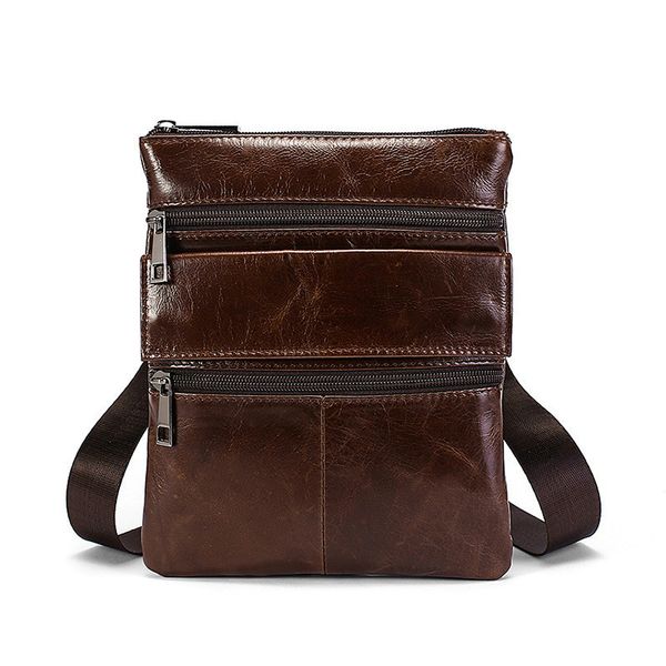 

new fashion small men genuine leather business briefcase vintage men's messenger bag for mens