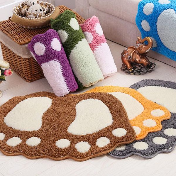 

bath mats foot print mats,non-slip bathroom carpet,mat toilet memory foam rug pad carpets,microfiber mini 40*60cm
