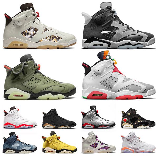 

jumpman 6 mens basktball shoes 6s hare denim smoke grey travis cactus jack hommes sneakers trainers size eur 47fast