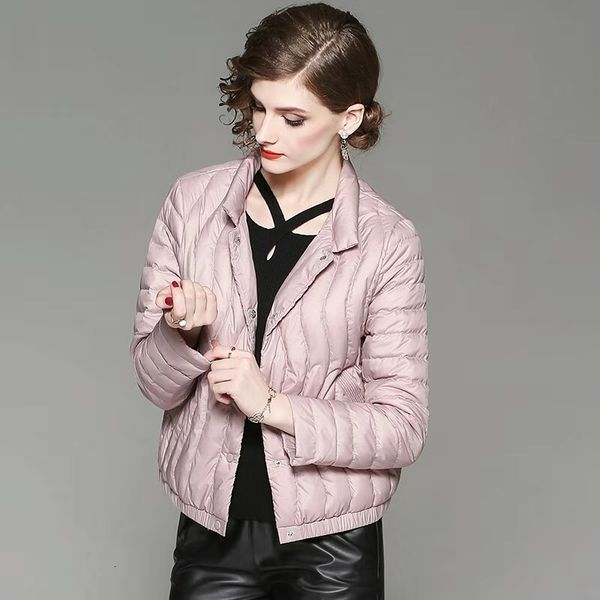 

black light purple down jacket for women luxury designer light down filled jackets womens puffer winter short coat clothing gift size s