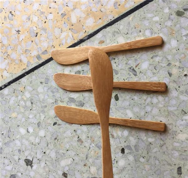 

100 шт. бамбуковый нож природа ручной работы ножи прочный кухня вечеринка барбекю кемпинг путешествия свадьба рождения кафе домашний паб рес