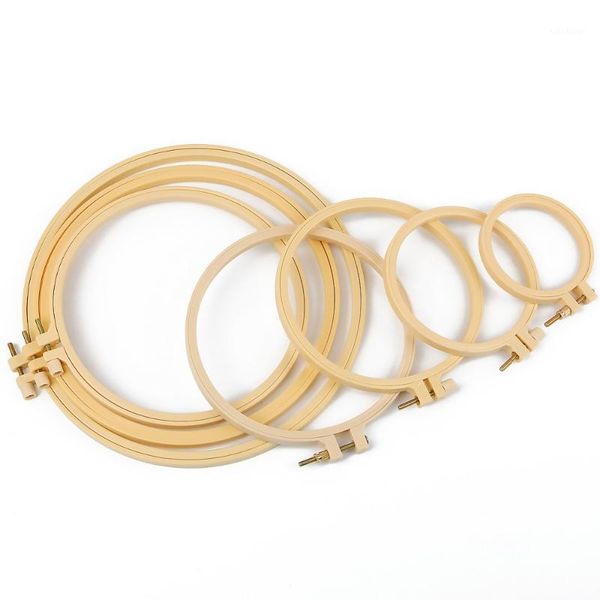 

sewing notions & tools 8-25cm 7 sizes plastic frame embroidery hoop ring diy needlecraft cross stitch machine round loop hand household tool, Black