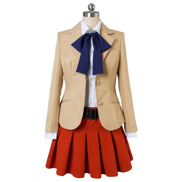 

hakata tonkotsu ramens cosplay hakatatonkotsu lin xianming costume women halloween party suits full set (coat +shirt+skirt+tie, Black