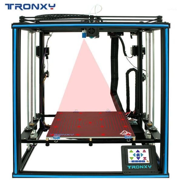 

printers tronxy 3d printer x5sa-2e bicolor 2 in 1 out dual extruder diy print kits auto level printing imprimante end1