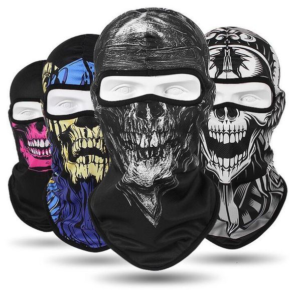 

face cs cosplay ghost skull tactical full masks motorcycle biker balaclava breathing dustproof windproof mask skiing spo